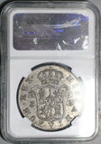 1808-S NGC AU 58 Spain  8 Reales Ferdinand VII Seville Mint Silver Coin (26082601C)