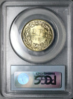 1961 PCGS MS 67 Switzerland 2 Francs Mint State Swiss Gem Coin (23111003C)