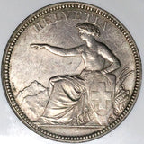 1874-B NGC AU 58 Switzerland 5 Francs Bern Mint Silver Coin (25051102C)