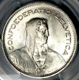 1933-B PCGS MS 63 Switzerland  5 Francs William Tell Silver Coin (26082501C)