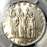 1941-B PCGS MS 65 Switzerland 5 Francs Confederation 650th Anniversary Swiss Bern Mint Coin (26082701C)