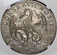 1741 NGC XF Basel Thaler Dragon City View Swiss Canton Silver Coin (24051101D)