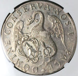 1741 NGC XF Basel Thaler Dragon City View Swiss Canton Silver Coin (24051101D)