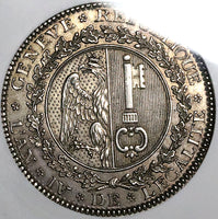 1795 NGC MS 62 Geneva 6 Florins 1/2 Thaler Swiss Canton Silver Coin (25051103C)