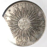 1795 NGC MS 62 Geneva 6 Florins 1/2 Thaler Swiss Canton Silver Coin (25051103C)