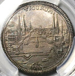1732 PCGS AU 58 Zurich 1/2 Thaler City View Lion Switzerland Silver Coin Pop 1/0 (25062202C)