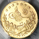 1903 PCGS MS 65 Turkey Gold 25 Kurush 1293/29 Ottoman Empire Coin POP 1/0 (23120801D)