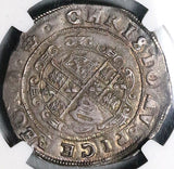 1635 NGC AU 53 Charles I 1/2 Crown Great Britain England Silver Coin POP 1/0 (25050501D