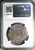 1635 NGC AU 53 Charles I 1/2 Crown Great Britain England Silver Coin POP 1/0 (25050501D