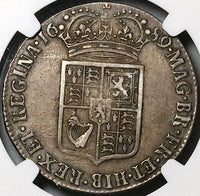 1689 NGC XF 40 William Mary 1/2 Crown Great Britain Sterling Silver Coin (23052402C)