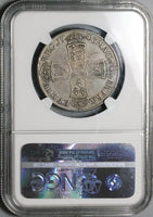 1703 NGC VF 35 Anne Vigo 1/2 Crown WINGS Great Britain England Spanish Treasure Silver Coin (24053101C)