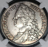 1745 NGC XF 45 1/2 Crown Roses Not Lima Great Britain Sterling Silver Coin POP 1/4 (25073001C)