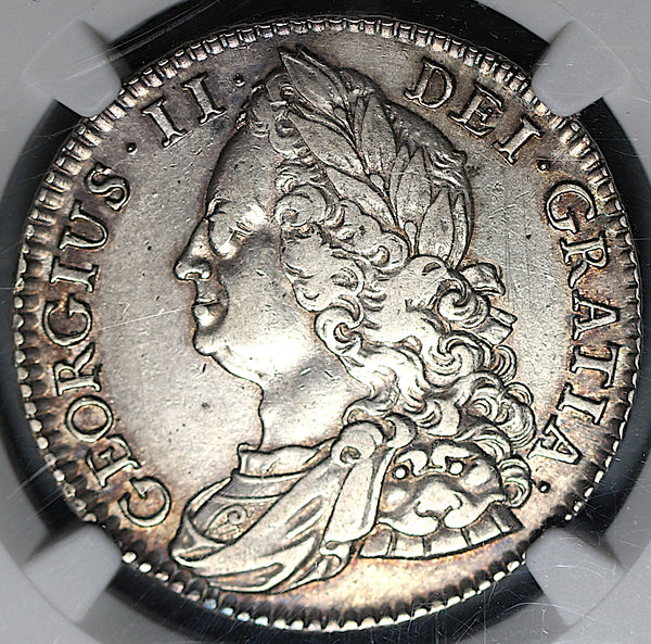1745 NGC XF 45 1/2 Crown Roses Not Lima Great Britain Sterling Silver Coin POP 1/4 (25073001C)