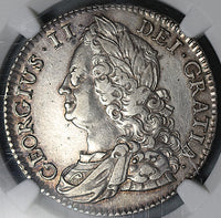 1745 NGC XF 45 1/2 Crown Roses Not Lima Great Britain Sterling Silver Coin POP 1/4 (25073001C)