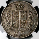 1845 NGC VF 35 Victoria 1/2 Crown Great Britain Sterling Silver Coin (26042403C)