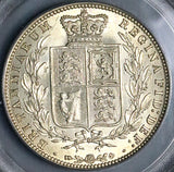 1874 PCGS MS 61 Victoria 1/2 Crown Great Britain OGH Silver Coin (24041102C)