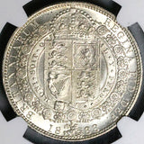 1888 NGC MS 63 Victoria 1/2 Crown Great Britain Jubilee Head Silver Coin (24082202C)