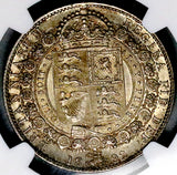 1892 NGC MS 63 Victoria 1/2 Crown Great Britain Scarce Jubilee Head Sterling Silver Coin (26032202C)