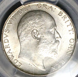 1902 PCGS MS 63 Edward VII 1/2 Crown Great Britain PQ Silver Coin (26021602C)
