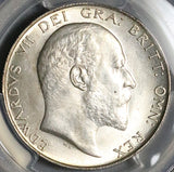 1902 PCGS MS 63 Edward VII 1/2 Crown Great Britain PQ Silver Coin (26021602C)