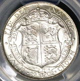 1902 PCGS MS 63 Edward VII 1/2 Crown Great Britain PQ Silver Coin (26021602C)