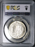1902 PCGS MS 63 Edward VII 1/2 Crown Great Britain PQ Silver Coin (26021602C)