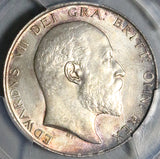 1902 PCGS MS 64 Edward VII 1/2 Crown Great Britain Sterling Silver Coin (25053103C)