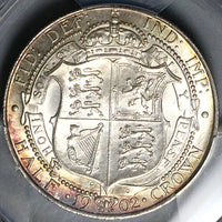 1902 PCGS MS 64 Edward VII 1/2 Crown Great Britain Sterling Silver Coin (25053103C)