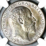 1902 NGC PF 63 Edward VII 1/2 Crown Great Britain Proof Matt Silver Coin (25070202C)