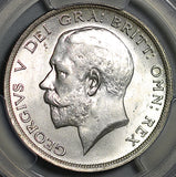 1915 PCGS MS 62 1/2 Crown George V Great Britain Sterling Silver Coin (26072401C)