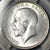 1915 PCGS MS 62 1/2 Crown George V Great Britain Sterling Silver Coin (26072401C)