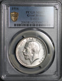 1916 PCGS MS 62 1/2 Crown George V Great Britain Sterling Silver Coin (26072402C)