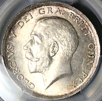 1916 PCGS MS 64 1/2 Crown George V Great Britain Sterling Silver Coin (25082203C)
