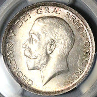 1916 PCGS MS 64 1/2 Crown George V Great Britain Sterling Silver Coin (25082203C)