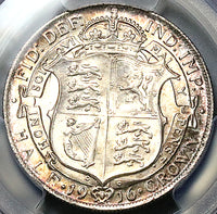 1916 PCGS MS 64 1/2 Crown George V Great Britain Sterling Silver Coin (25082203C)