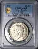 1921 PCGS MS 64 1/2 Crown George V Great Britain Gem Silver Coin POP 6/1 (26021502C)