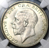 1927 NGC MS 63 1/2 Crown George V Great Britain Mint State Silver Coin (25072402C)