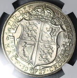 1927 NGC MS 63 1/2 Crown George V Great Britain Mint State Silver Coin (25072402C)