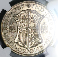 1927 NGC PF 65 George V 1/2 Crown Great Britain Proof Silver Coin (24120602C)