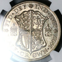 1927 NGC PF 65 George V 1/2 Crown Great Britain Proof Silver Coin (24120602C)