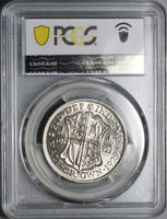 1929 PCGS MS 64 George V 1/2 Crown Great Britain GEM Silver Coin (25091003C)