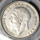 1930 PCGS AU 50 George V Rare 1/2 Crown Great Britain Silver Coin (25021002D)