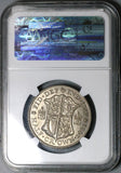 1931 NGC MS 64 1/2 Crown George V Great Britain Scarce Silver Coin (25091004C)
