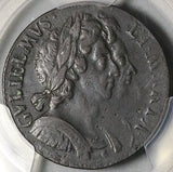 1694 PCGS XF 40 William Mary 1/2 Penny England Great Britain Coin (23050801C)