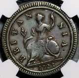 1723 NGC VF George I Half 1/2 Penny Great Britain Colonial Copper Coin (26100304C)