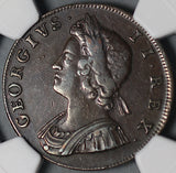 1730 NGC VF 35 Half 1/2 Penny George II Great Britain Colonial Copper Coin (26072202C)