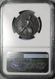 1733 NGC XF 45 Half 1/2 Penny George II Great Britain Colonial Coin (26072203C)