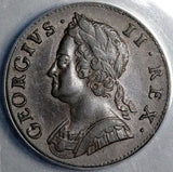 1746 ANACS XF 40 George II 1/2 Penny Great Britain Britannia Coin (25031903D)