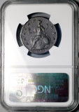 1753 NGC AU 50 1/2 Penny George II Great Britain Copper Coin (26052402C)
