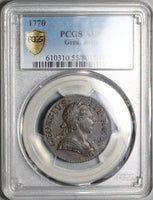 1770 PCGS AU 55 George III 1/2 Penny Great Britain Colonial Coin (24082102C)